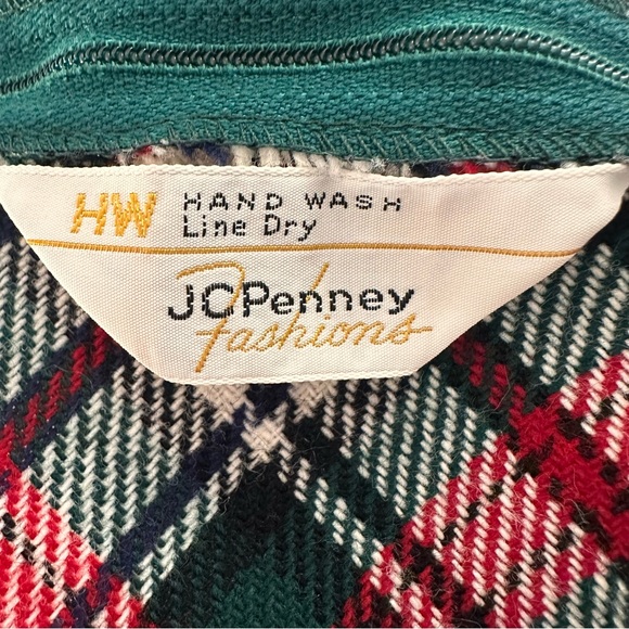 Vintage JCPenney Plaid Maxi Dress, Size S - Picture 2 of 7